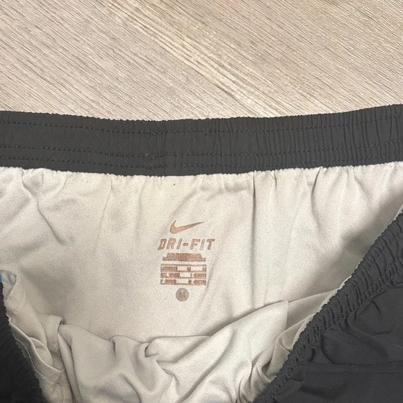 Nike Women's Black and Blue Athletic Shorts - Picture 2 of 2